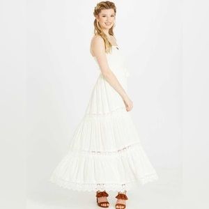 Altar’d State Riviera Maxi Dress White Size Large